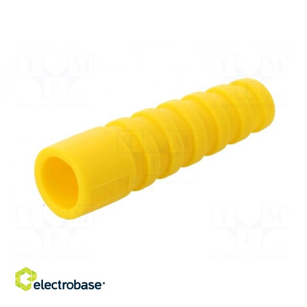 Strain relief | RG59,RG62 | yellow | Application: BNC plugs | 10pcs. paveikslėlis 2
