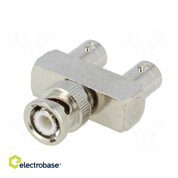 T adapter | BNC plug,BNC socket x2 | dual T image 2