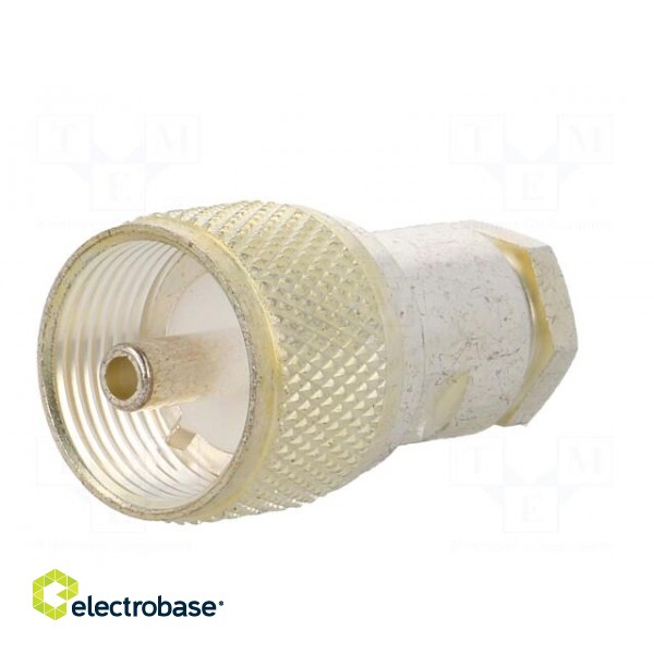 Plug | UHF (PL-259) | male | RG141,RG58 | soldering,clamp | for cable paveikslėlis 2