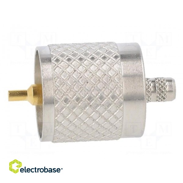 Plug | UHF (PL-259) | male | straight | crimped | for cable | PTFE | 50Ω image 4