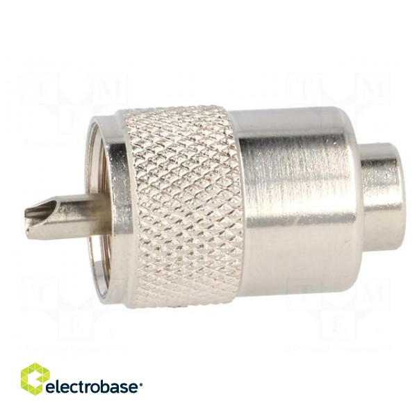Plug | UHF (PL-259) | male | straight | RG58 | soldering,twist-on image 7