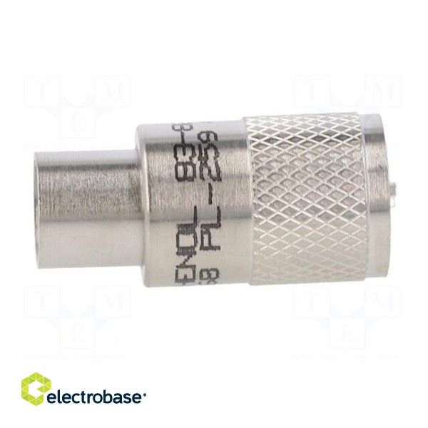 Plug | UHF (PL-259) | male | straight | soldering | for cable | PTFE image 7