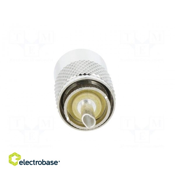 Plug | UHF (PL-259) | male | straight | soldering | for cable | phenolic image 6