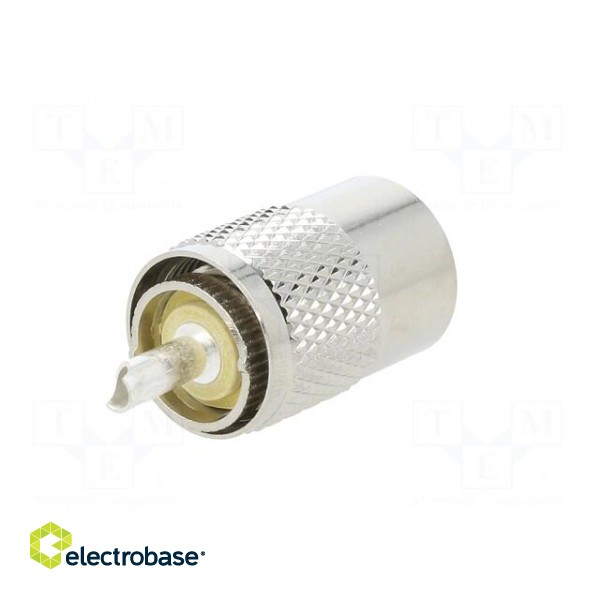 Plug | UHF (PL-259) | male | straight | soldering | for cable | phenolic фото 7