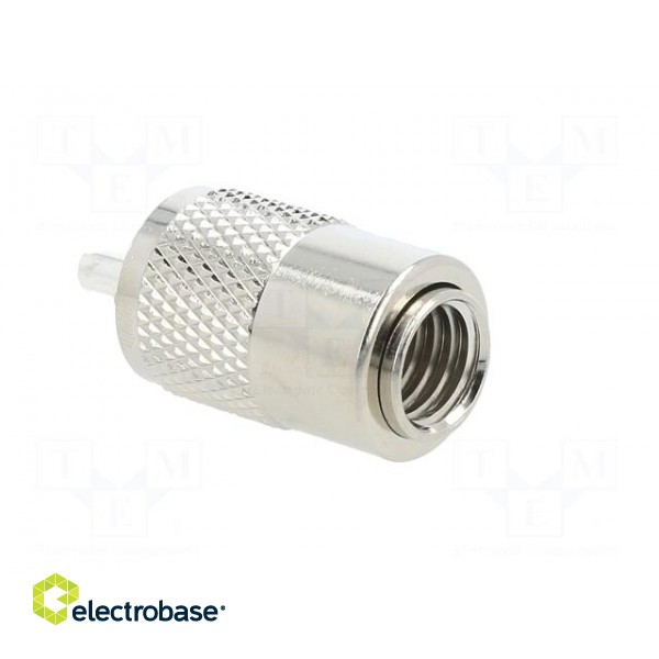 Plug | UHF (PL-259) | male | straight | soldering | for cable | phenolic image 9