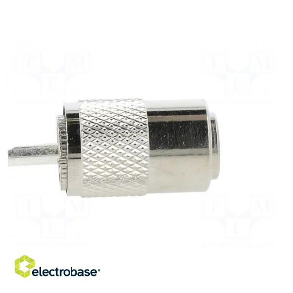 Plug | UHF (PL-259) | male | straight | soldering | for cable | phenolic image 8