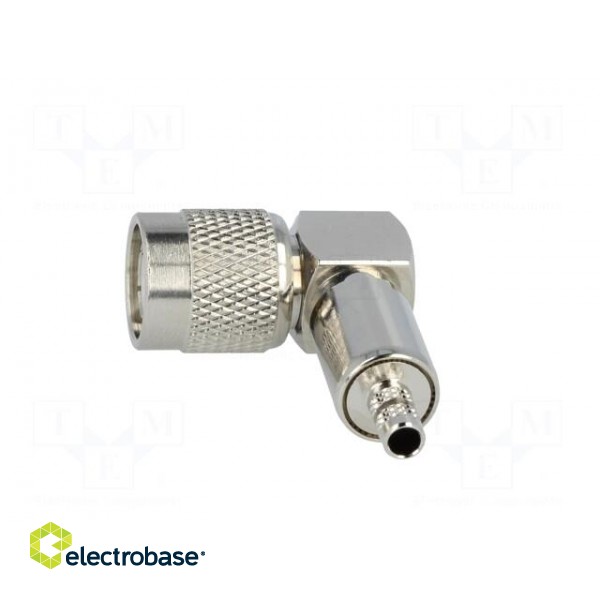 Plug | TNC | male | angled 90° | 50Ω | crimped | for cable | POM | Vswr: 1.35 image 3