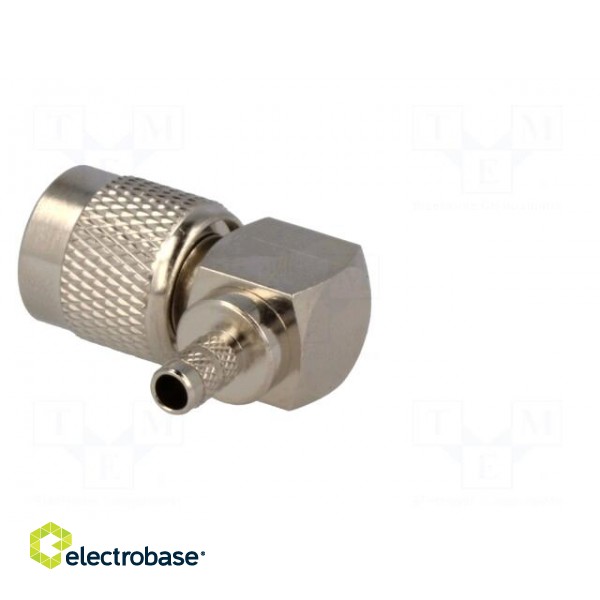 Plug | TNC | male | angled 90° | 50Ω | crimped | for cable | POM | Vswr: 1.35 image 4