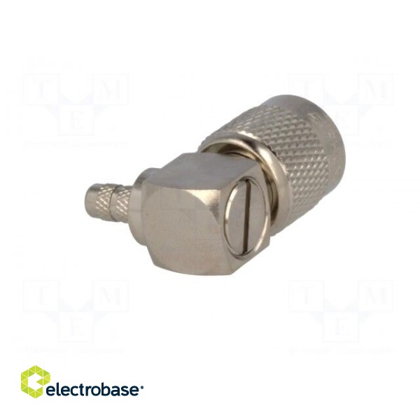 Plug | TNC | male | angled 90° | 50Ω | crimped | for cable | POM | Vswr: 1.35 image 6
