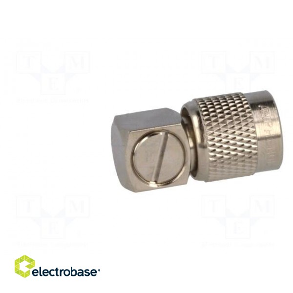 Plug | TNC | male | angled 90° | 50Ω | crimped | for cable | delrin (POM) image 7