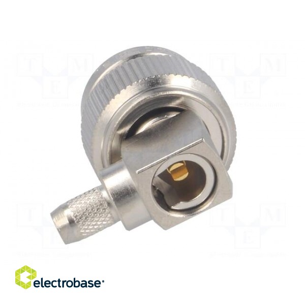 Plug | TNC | male | angled 90° | 50Ω | RG142,RG223,RG400 | for cable фото 5