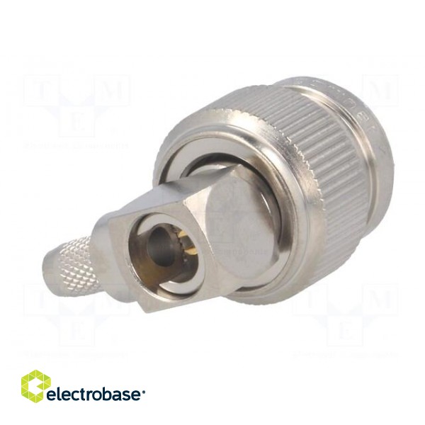 Plug | TNC | male | angled 90° | 50Ω | RG142,RG223,RG400 | for cable image 6