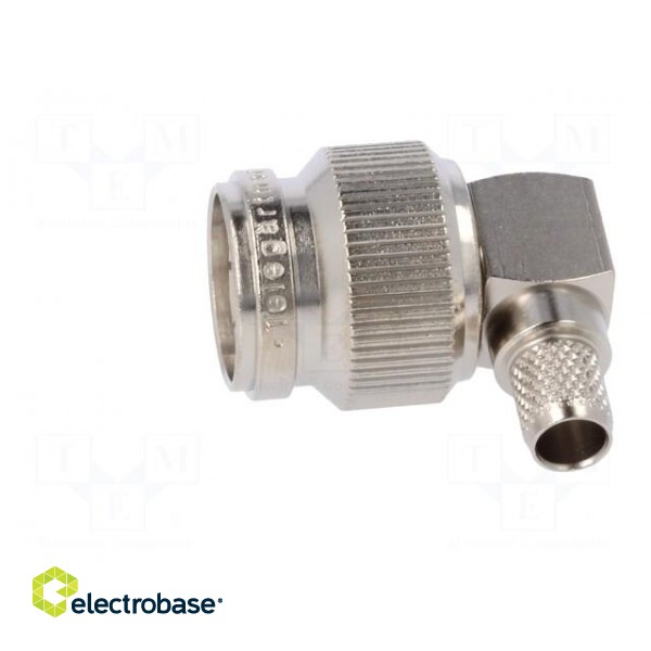 Plug | TNC | male | angled 90° | 50Ω | soldering,crimped | for cable image 3