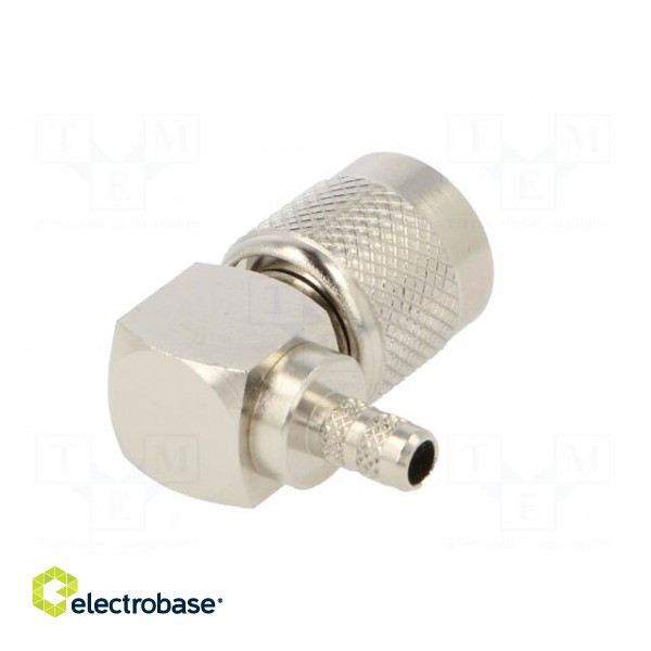 Plug | TNC | male | angled 90° | 50Ω | soldering,crimped | for cable | POM image 7