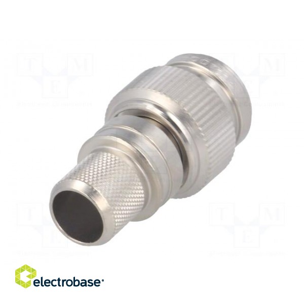 Plug | TNC | male | straight | 50Ω | RG213 | crimped | for cable | teflon image 6