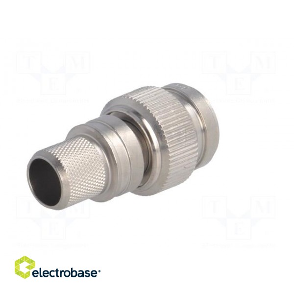 Plug | TNC | male | straight | 50Ω | RG214 | crimped | for cable | teflon image 6