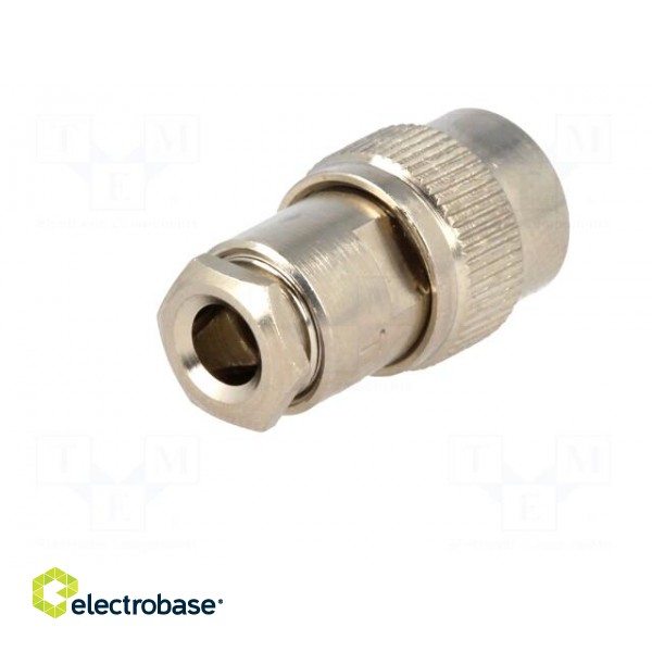 Plug | TNC | male | straight | 50Ω | RG58 | clamp | for cable | PTFE image 6