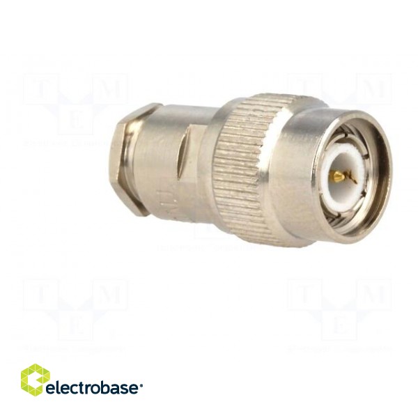 Plug | TNC | male | straight | 50Ω | RG58 | clamp | for cable | PTFE image 8