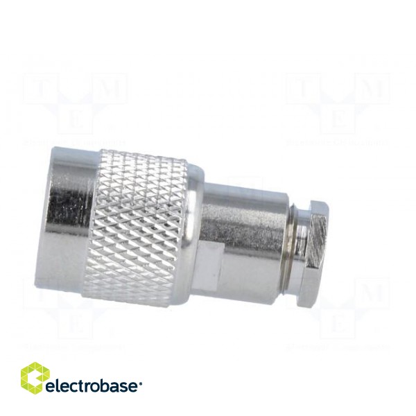 Plug | TNC | male | straight | 50Ω | soldering,clamp | for cable | POM image 3
