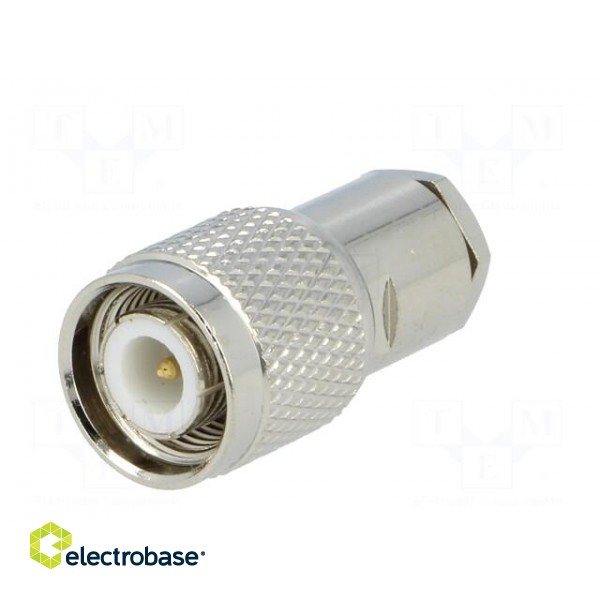 Plug | TNC | male | straight | RG58 | screw terminal | for cable image 2