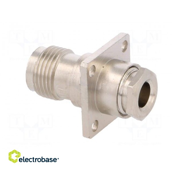 Socket | TNC | female | 50Ω | RG58 | clamp | for panel mounting | PTFE image 4