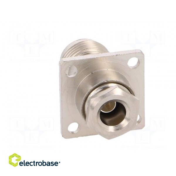Socket | TNC | female | 50Ω | RG58 | clamp | for panel mounting | teflon image 5