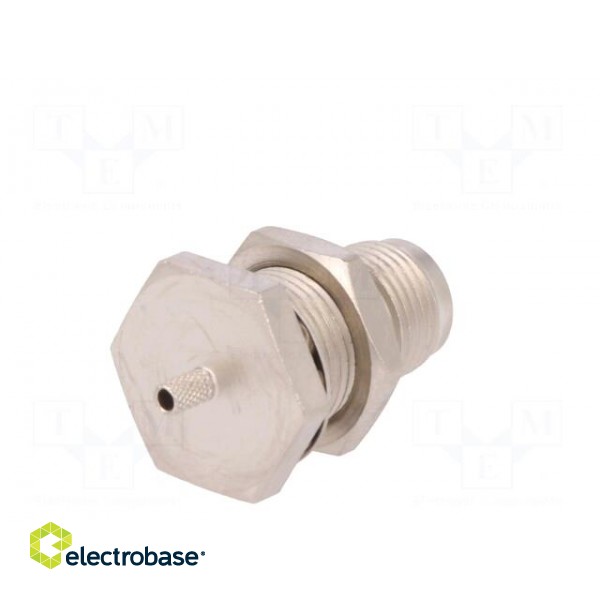 Socket | TNC | female | straight | 50Ω | crimped | PTFE | gold-plated image 6