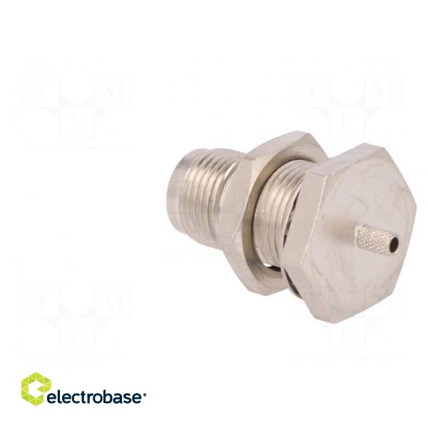 Socket | TNC | female | straight | 50Ω | crimped | PTFE | gold-plated image 4