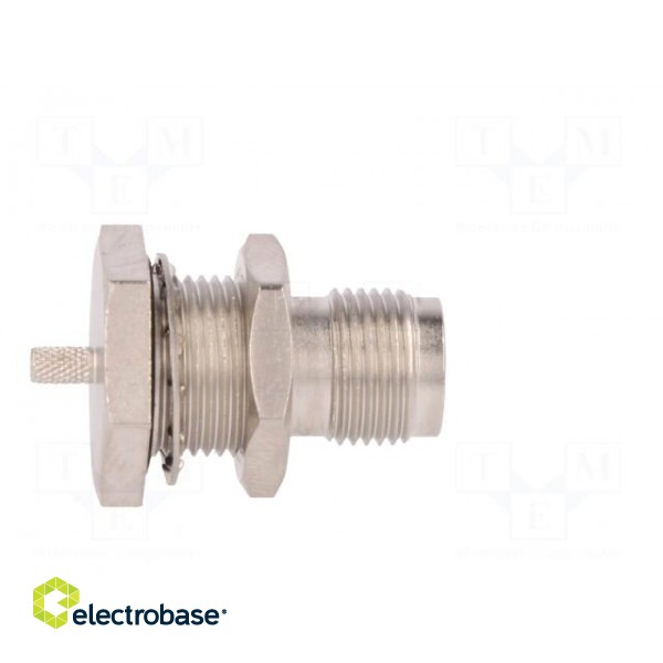 Socket | TNC | female | straight | 50Ω | crimped | PTFE | gold-plated image 7