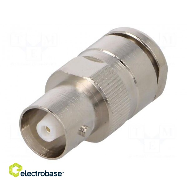 Connector: C | plug | female | silver plated | Insulation: teflon | 50Ω image 1