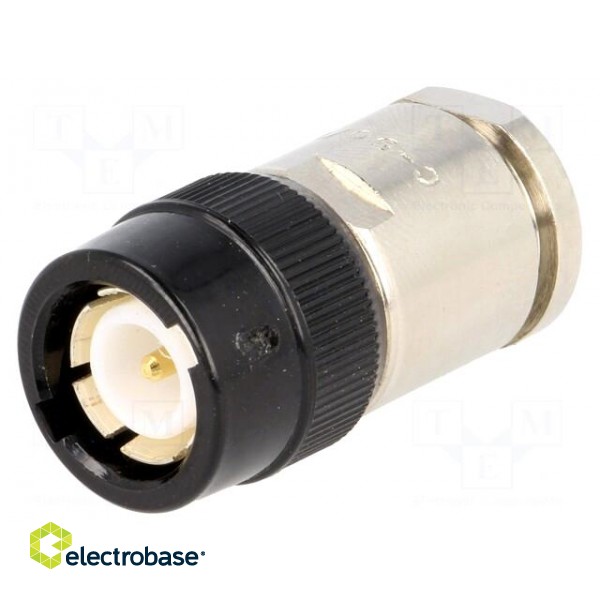 Connector: C | plug | male | silver plated | Insulation: teflon | 50Ω image 1