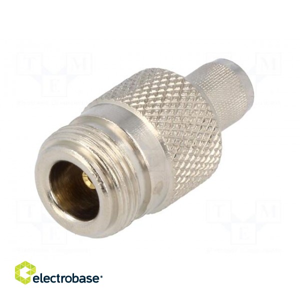 Plug | N | female | straight | 50Ω | CNT400 | crimped | for cable | PTFE image 2