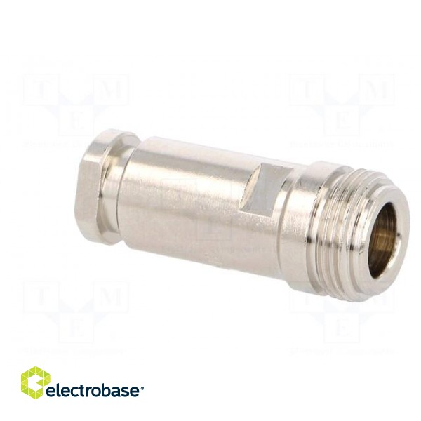 Plug | N | female | straight | 50Ω | RG58 | clamp | for cable | teflon image 8