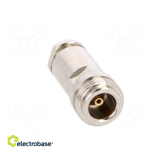 Plug | N | female | straight | 50Ω | RG58 | clamp | for cable | teflon image 9