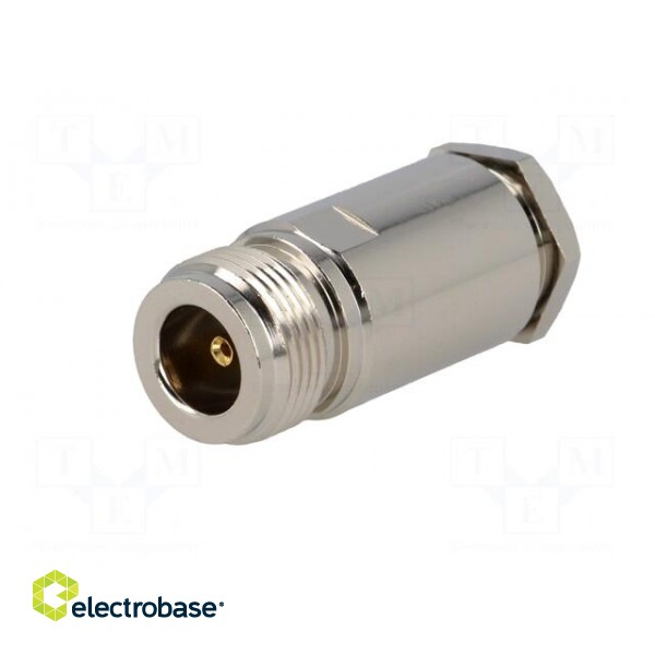Plug | N | female | straight | RG213 | 11mm | soldering,clamp | for cable фото 2