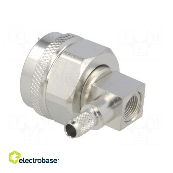 Plug | N | male | angled 90° | 50Ω | RG142,RG223,RG400 | for cable image 4