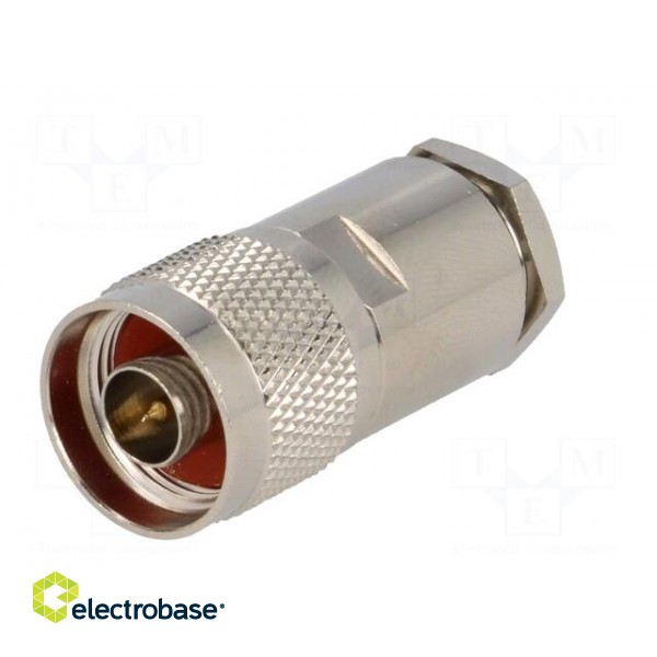 Plug | N | male | straight | 50Ω | 7C2V,RG213,RG8 | soldering,clamp image 2