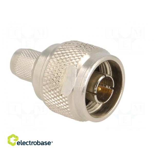 Plug | N | male | straight | 50Ω | H1000 | crimped | for cable | teflon image 8