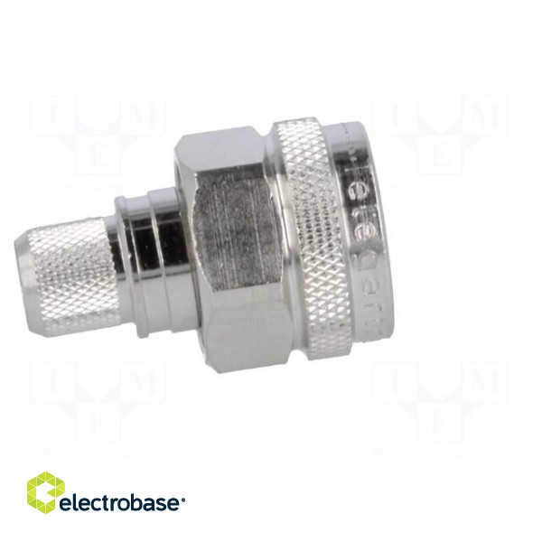 Plug | N | male | straight | 50Ω | RG213 | crimped | for cable | teflon image 7