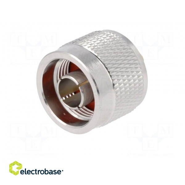Plug | N | male | straight | 50Ω | soldering,crimped | for cable | PTFE image 3