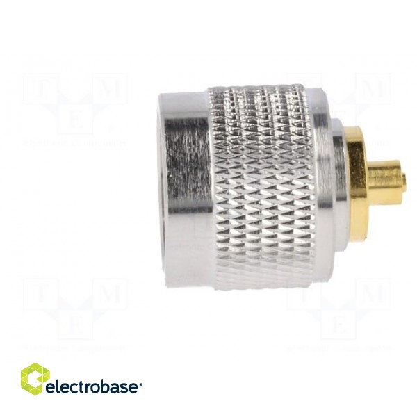 Plug | N | male | straight | 50Ω | soldering,crimped | for cable | PTFE image 4
