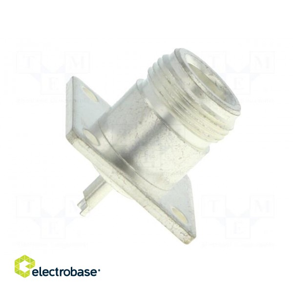 Socket | N | female | 50Ω | soldering | teflon | silver plated image 7