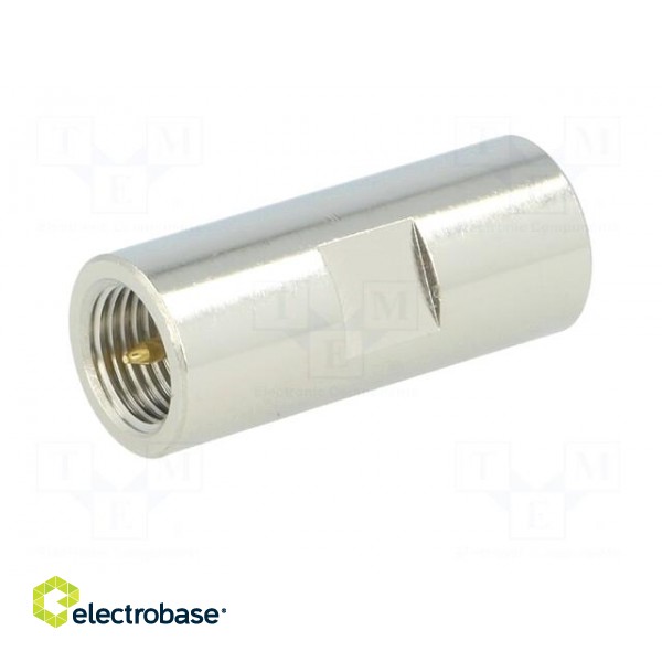Coupler | both sides FME male | straight | Insulation: delrin (POM) paveikslėlis 2