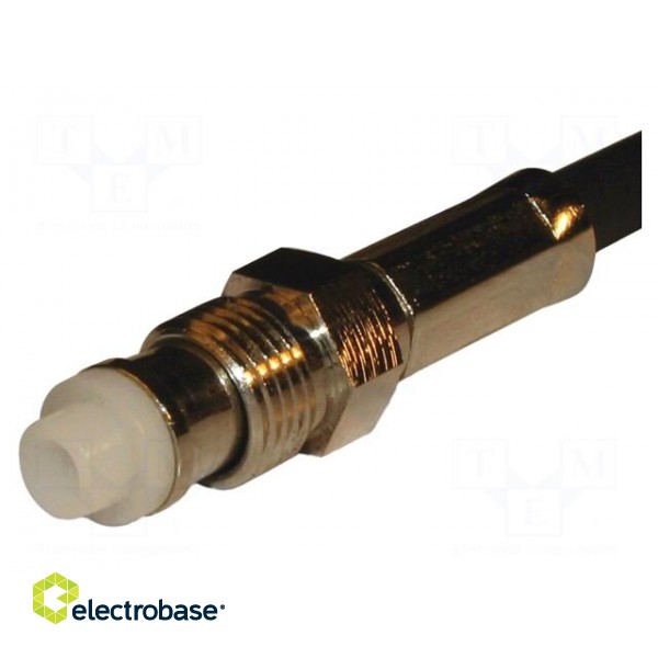 Plug | FME | female | straight | crimped | for cable | 50Ω | 1GHz | -40÷85°C