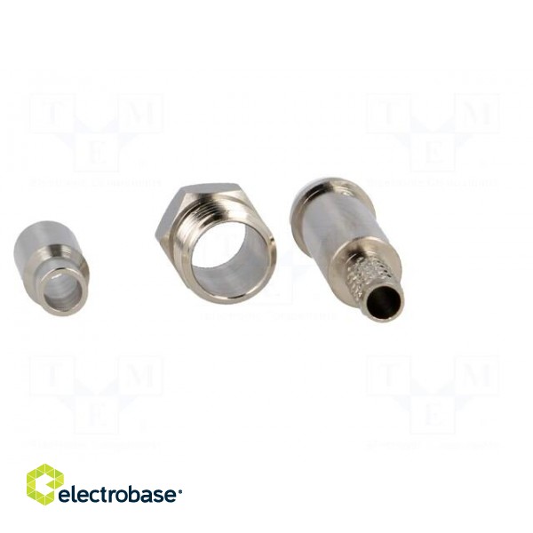 Plug | FME | female | straight | RG174 | push-in,crimped | for cable image 5