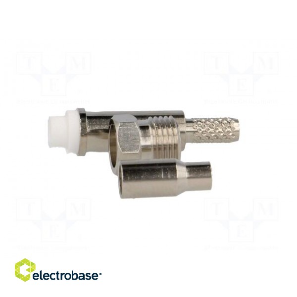 Plug | FME | female | straight | RG174 | push-in,crimped | for cable image 3