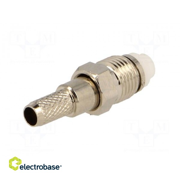 Plug | FME | female | straight | RG58 | crimped | for cable фото 6