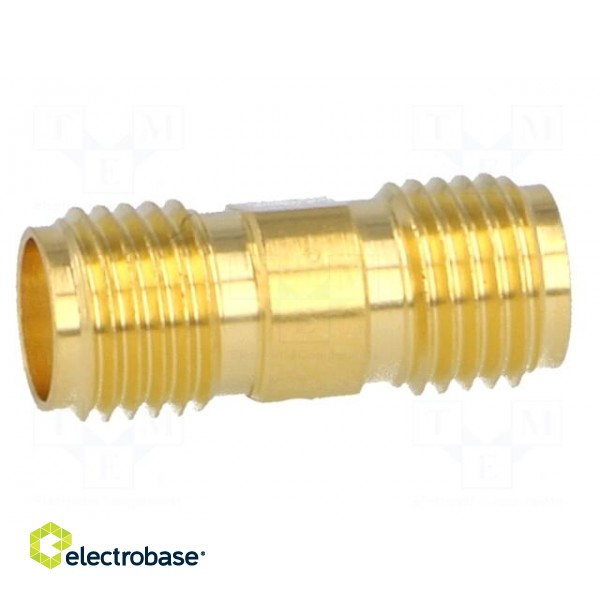 Coupler | SMA female,both sides | straight | 50Ω | PTFE | gold-plated image 3