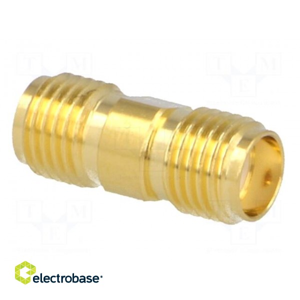 Coupler | SMA female,both sides | straight | 50Ω | PTFE | gold-plated image 4