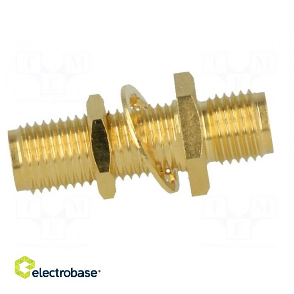 Coupler | SMA female,both sides | straight | 50Ω | PTFE | gold-plated image 7